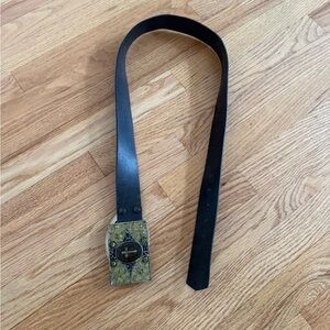 VSA VIRGINS, SAINTS & ANGELS MILAGROSA BELT BUCKLE and State of Texas Seal belt